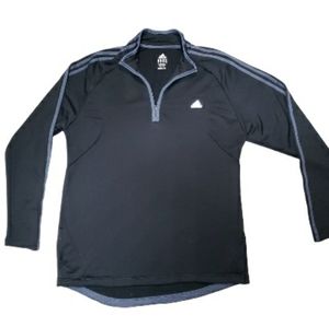 Adidas Pullover Fleece Sweater Men's 2XL Quarter Zip